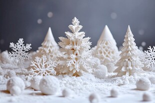 冬日之梦 纸雕艺术的冰雪世界