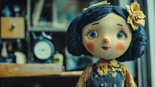 复古风格布艺玩偶