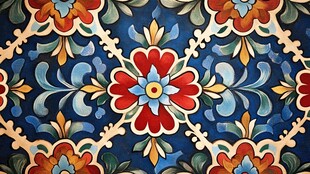 复杂花纹的传统艺术