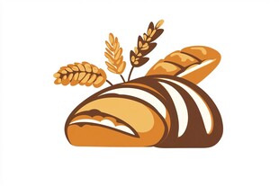 麦穗与面包的完美结合