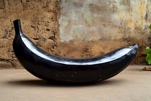 黑色香蕉艺术雕塑