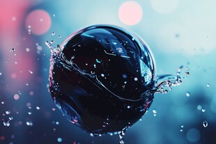 动态水滴球体