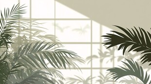 棕榈叶与光影的舞蹈