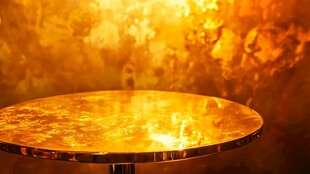 金色桌面 反射光影