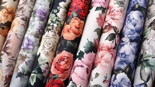 花卉图案布料系列