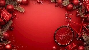 圣诞红自行车梦想