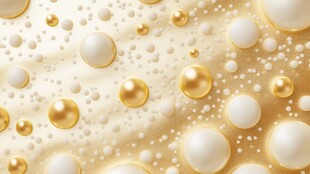 金色泡泡纹理背景