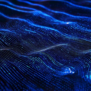 抽象的数字波浪