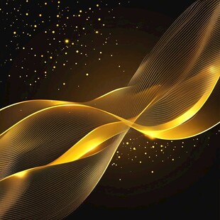 抽象金色线条设计