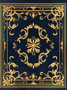 金色巴洛克风格纹理背景