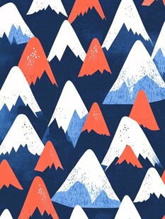 抽象山脉图案