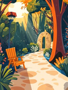 森林中的宁静小径