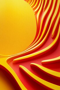 黄红抽象艺术