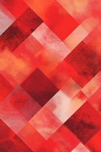 动态红色几何图案