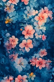 水彩花卉画
