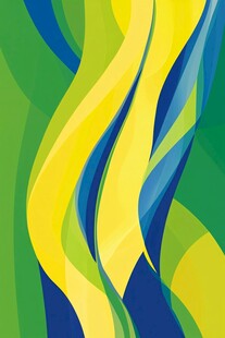 抽象艺术波浪形状