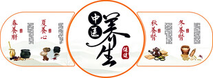 中医养生壁画 挂画