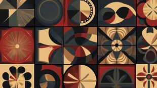 几何图案的和谐统一