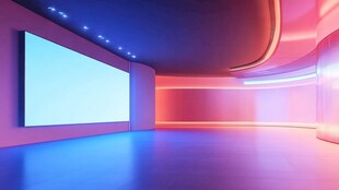 未来主义风格的室内空间