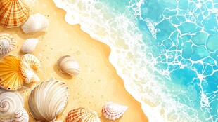 海浪与贝壳的舞蹈