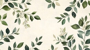 绿色植物叶子图案