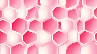 粉色六边形细胞结构