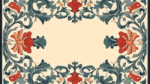 复古花卉图案设计