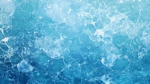 海洋表面的气泡舞蹈