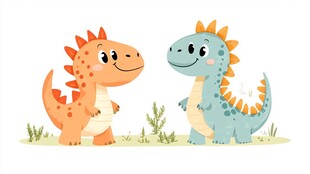 可爱的小恐龙朋友们