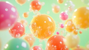 五彩斑斓的泡泡世界