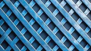 蓝色格子纹墙面