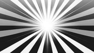 黑白光爆径向图案