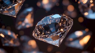 钻石的璀璨光芒