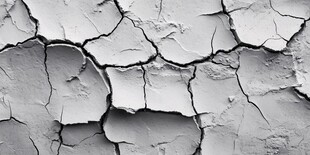 干旱土地的裂缝与纹理