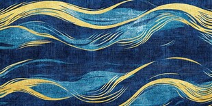 波涛蓝黄纹理背景