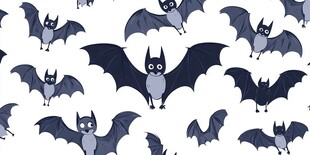 卡通蝙蝠图案