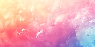 多彩泡泡液体抽象背景