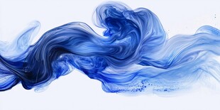 抽象的蓝色烟雾