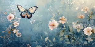 蝴蝶花园的宁静之美