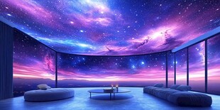 银河之夜的室内梦境