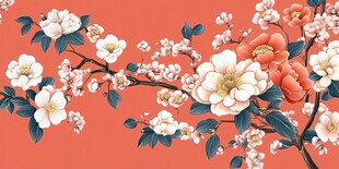 中国风花卉图案