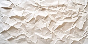 皱褶的白色纸张纹理