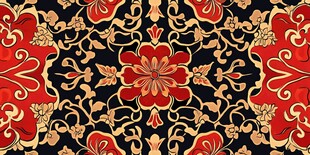 复古花纹图案