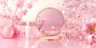 粉色樱花化妆品系列
