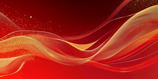 抽象的红色波浪