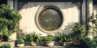 古典庭院风格的建筑与自然和谐共生