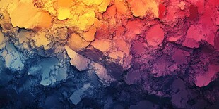 充满活力的抽象画