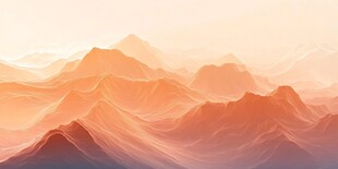 抽象山脉数字艺术