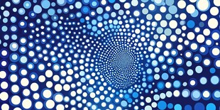 抽象的蓝色圆点图案