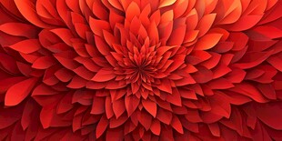 红色花瓣的数字艺术